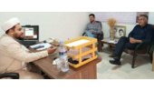 دیدار مسئول دفتر نمایندگی ولی فقیه با مدیر و معاونین هنرستان کشاورزی مستقر در مرکز