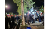 حضور شبانه همکاران در مراسم میدانی