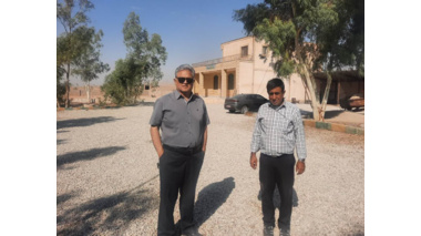 بازدید دکتر محسن سیلسپور، ریاست مرکز از ایستگاه تحقیقات آبخوان‌داری چنداب شهید هادی احمدی