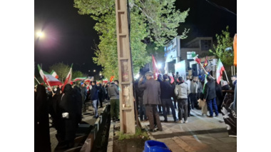 حضور شبانه همکاران در مراسم میدانی
