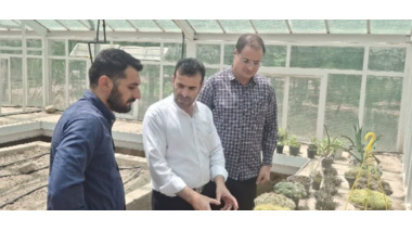 بازدید از طرح آموزش همراه تولید کشت و پرورش رزماری و گلخانه گل های زینتی هنرستان کشاورزی مرکز
